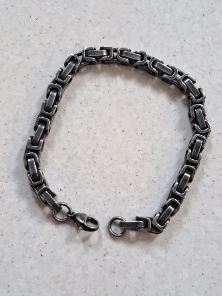 Other Curb Chain Link Bracelet Stainless Steel Punk Gift For Him Size ONE SIZE - 1 Thumbnail
