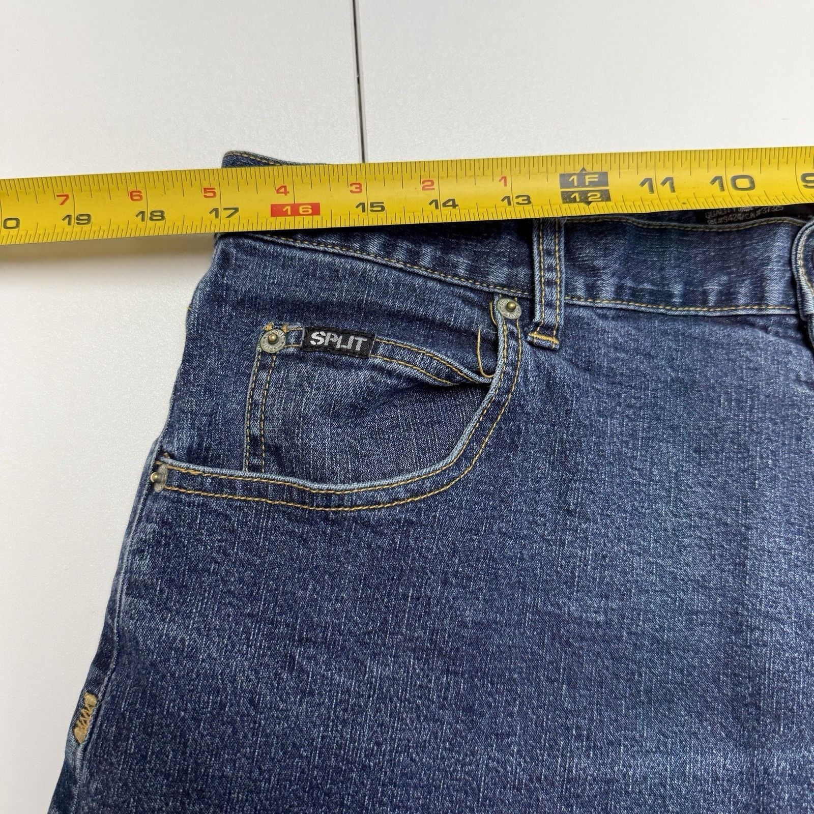Split Vintage Split Skateboard Jeans Mens 36 Blue Y2K 90s Skater B Size US 36 / EU 52 - 11 Thumbnail
