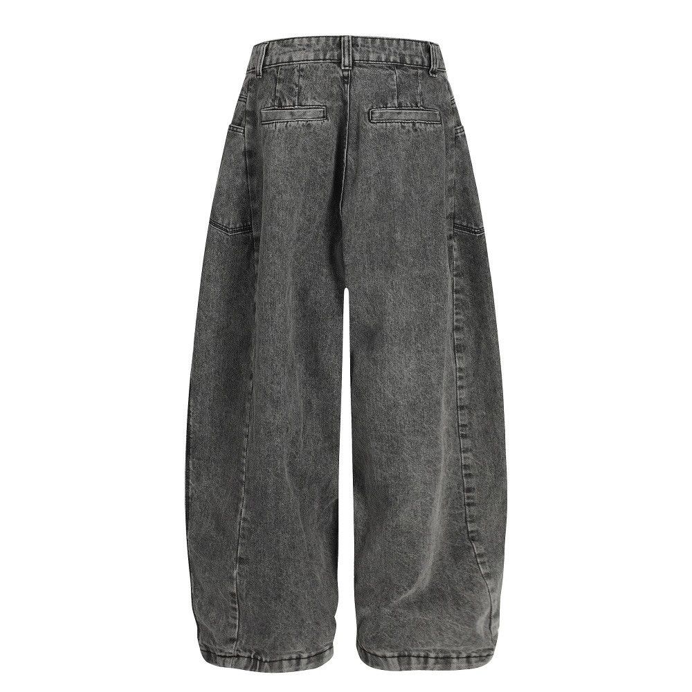 Vintage Heavy washed distressed loose scimitar jeans Size US 32 / EU 48 - 2 Thumbnail