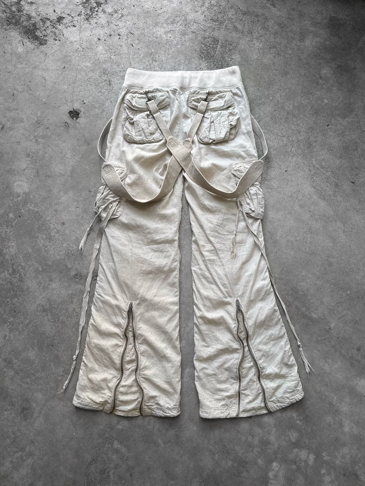 14th Addiction × If Six Was Nine × Le Grande Bleu (L.G.B.) G.O.A. Suspender Flared Backzip Cargo Pants Size US 32 / EU 48 - 3 Thumbnail
