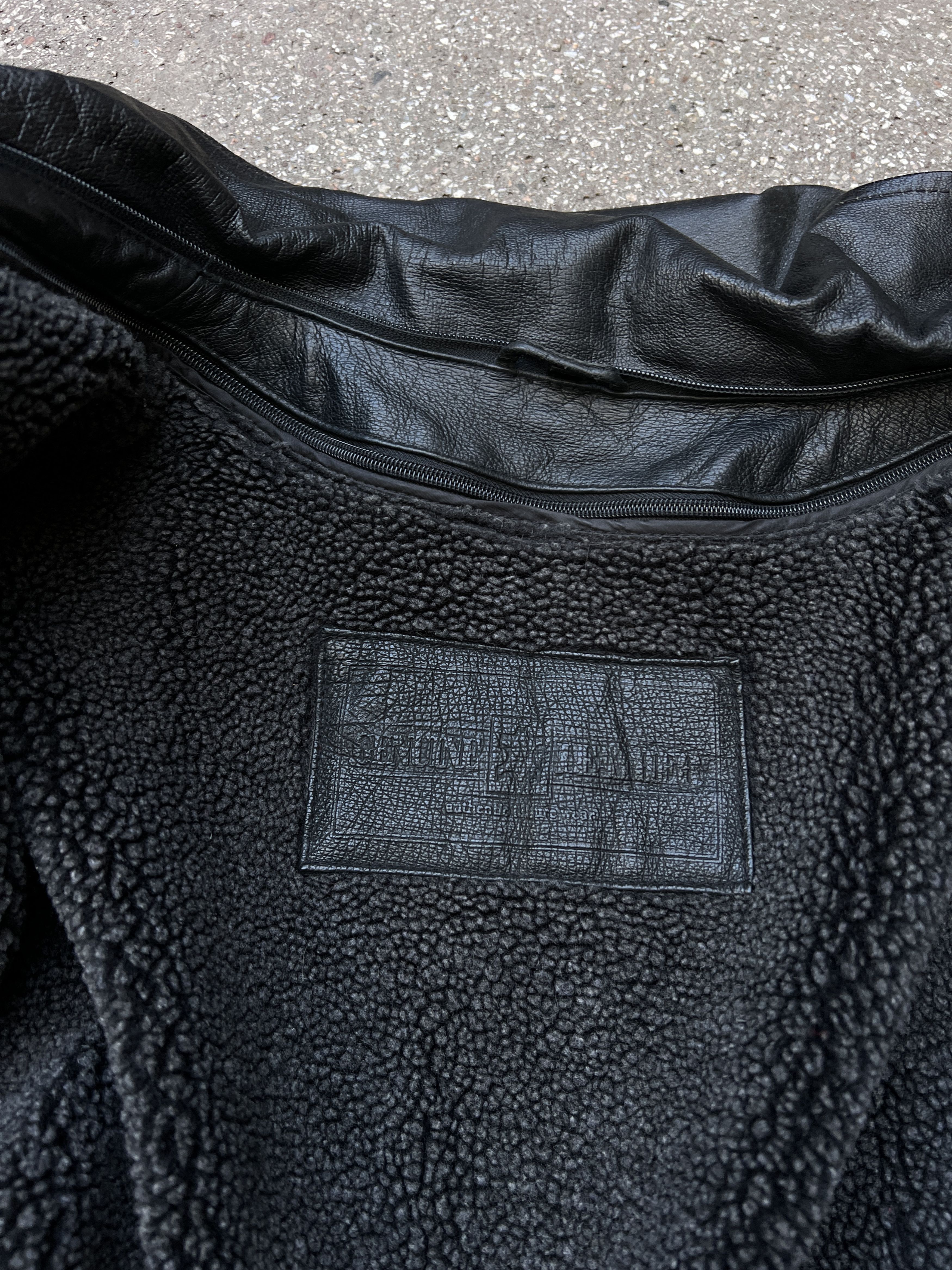 14th Addiction Winter Vintage 00s leather long coat jacket 2in1 vest fleece Size US XL / EU 56 / 4 - 15 Thumbnail