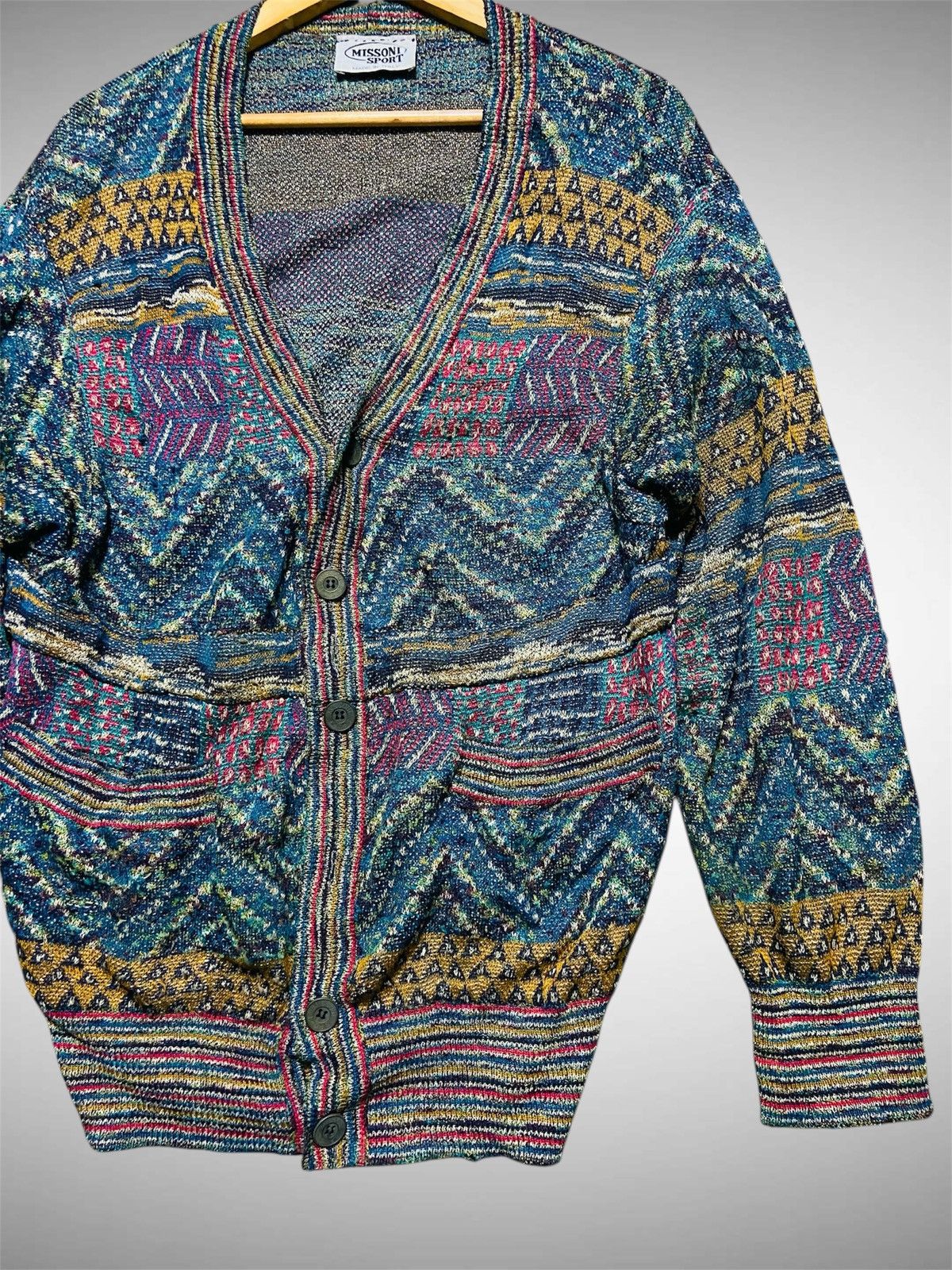 Missoni Vintage Missoni Sport Cardigan Knitwear Size US L / EU 52-54 / 3 - 5 Thumbnail