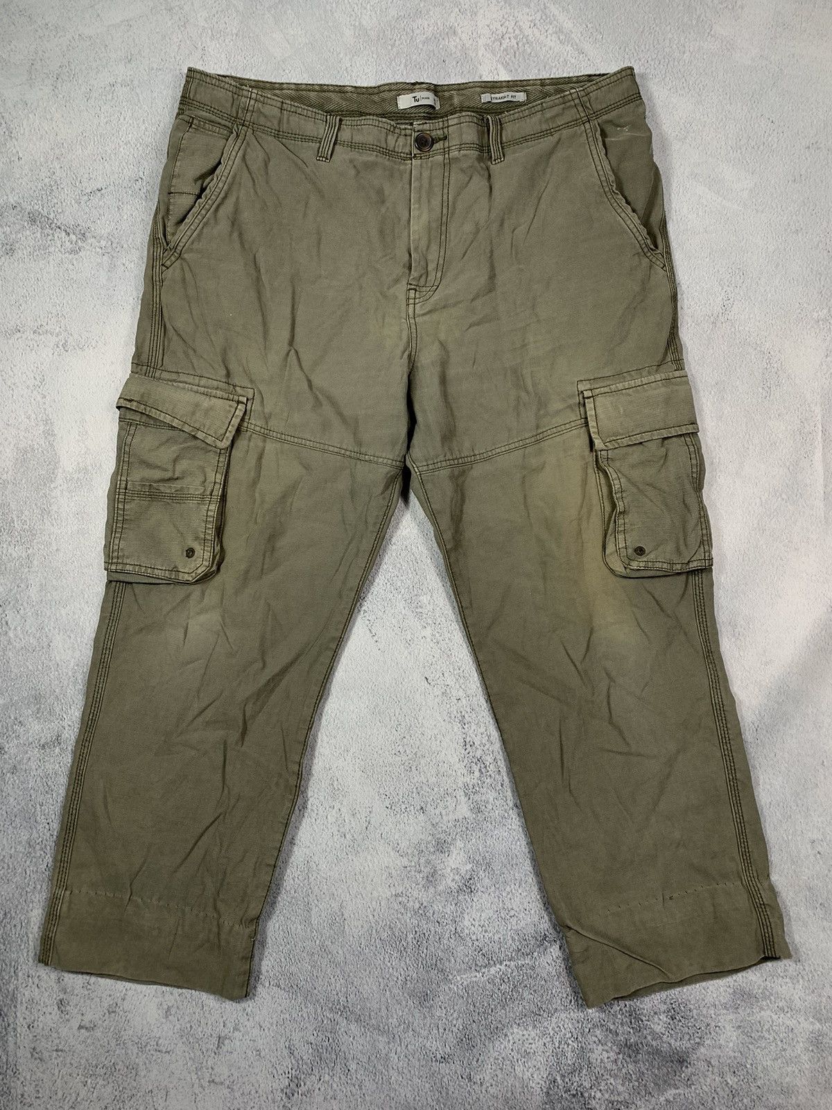 Vintage Vintage Y2K cargo faded wide pants outdoor style size 38 Size US 38 / EU 54 - 1 Thumbnail