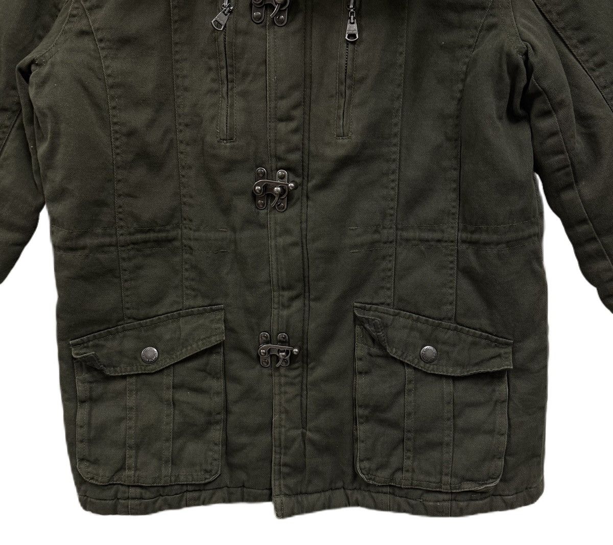 ジャケット・アウター in the attic fur hooded fireman jacket In The Attic Rockers Garment Fireman Jacket Fur Hoodie