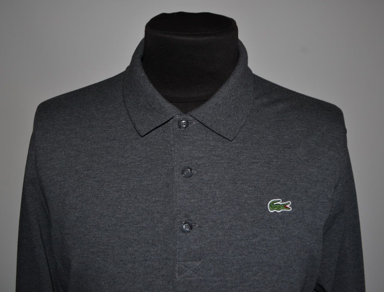 Lacoste Men’s Long Sleeve Lacoste Sport Slim Fit Gray Size US 3XL Size US XXL / EU 58 / 5 - 2 Thumbnail