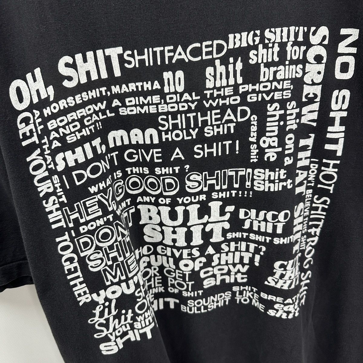 Vintage Vintage 90s Bull Shit fonts humor washed tee y2k hype rare Size US XL / EU 56 / 4 - 4 Thumbnail