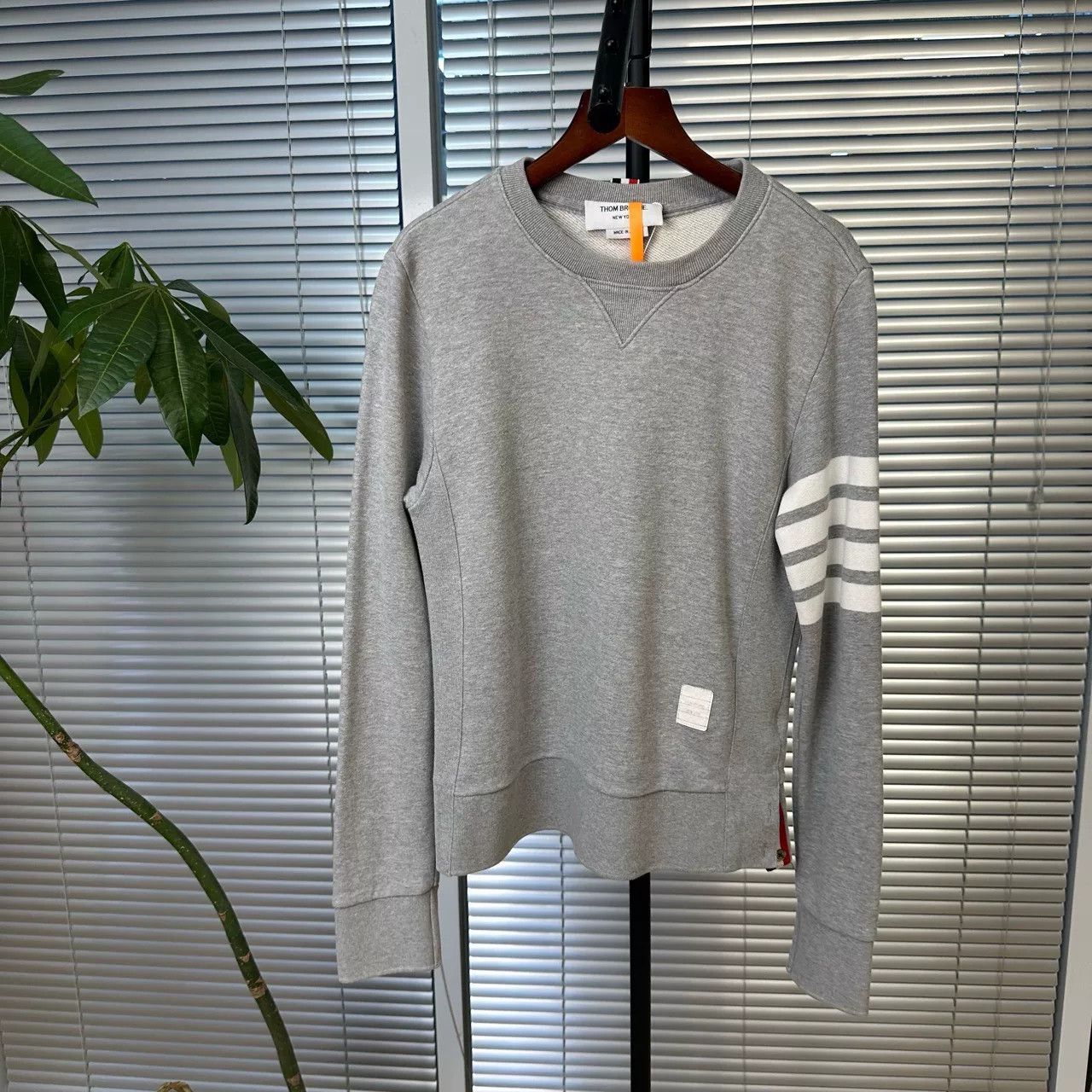 Thom Browne Thom Browne Gray Striped Sweatshirt Size US S / EU 44-46 / 1 - 1 Thumbnail