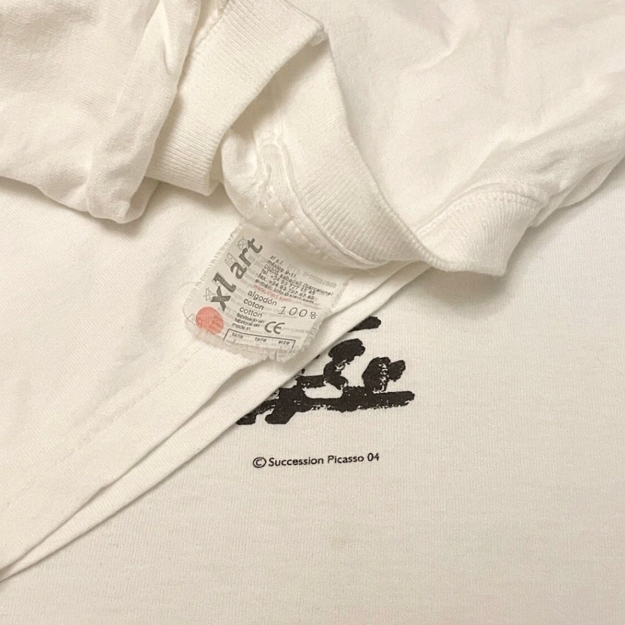 Vintage VINTAGE 90s Art T-Shirt Picasso Succession Art 2004 VTG Shirt Mens Size L White Mens L Art Size US L / EU 52-54 / 3 - 2 Thumbnail