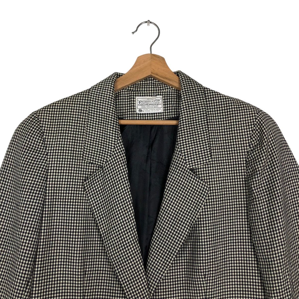 Japanese Brand 🔥90s Miss Pendelton Double Breast Chore Jacket TartanDesign Size US M / EU 48-50 / 2 - 3 Thumbnail