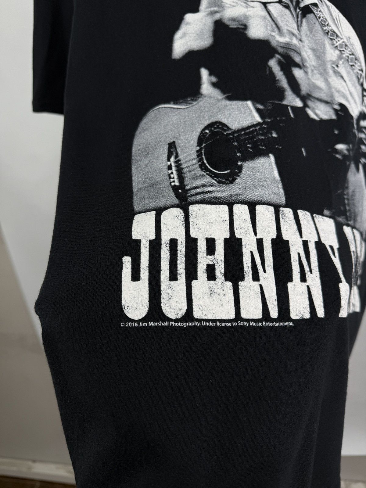 Band Tees 🇺🇸 Vintage 2012 Johnny Cash Fuck Black Tee (Ray Charles) Rare Size US L / EU 52-54 / 3 - 5 Thumbnail