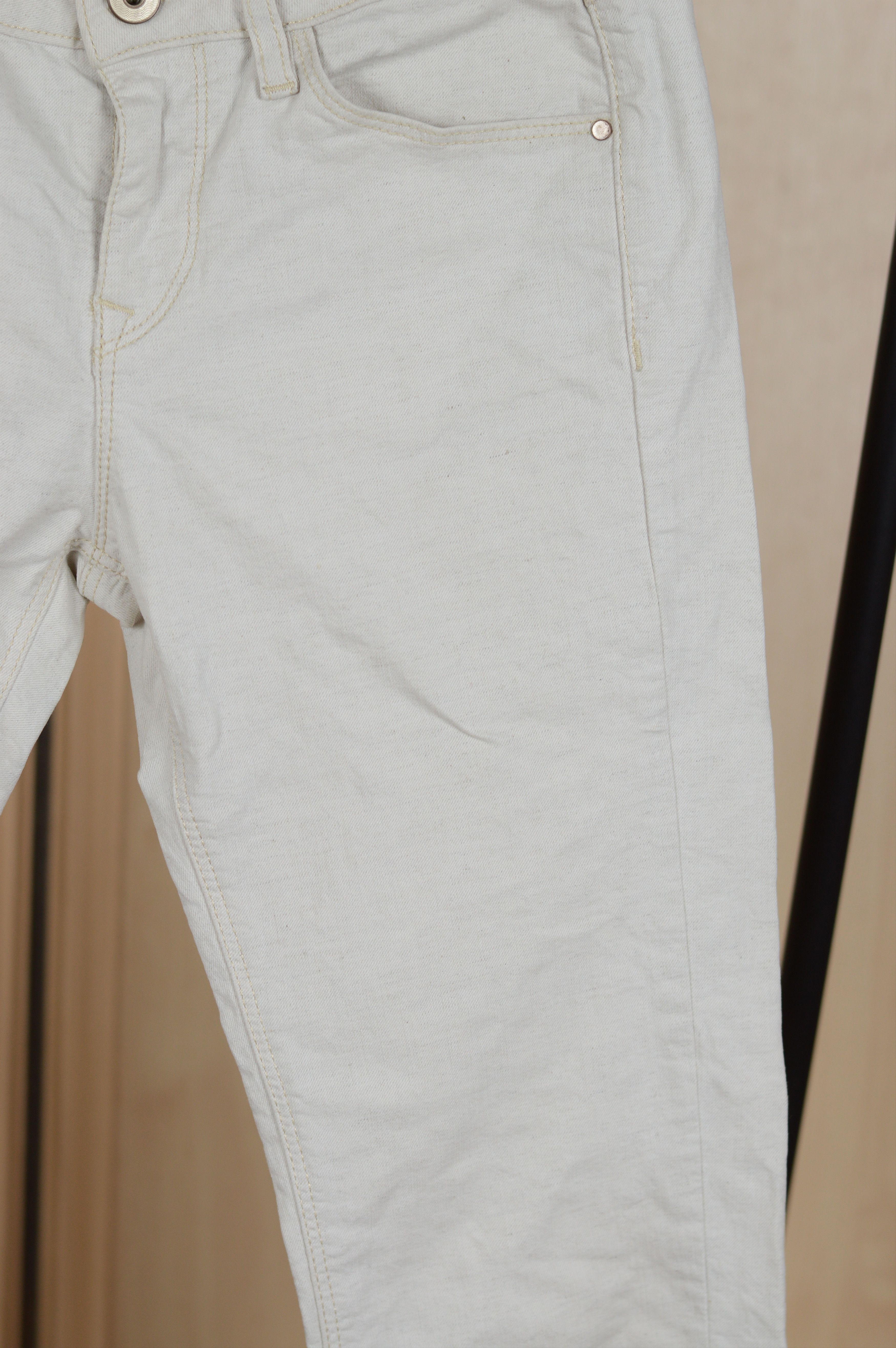 Cop Copine Cop Copine Avant Garde Dirty White Jeans Pant Size 28" / US 6 / IT 42 - 3 Thumbnail