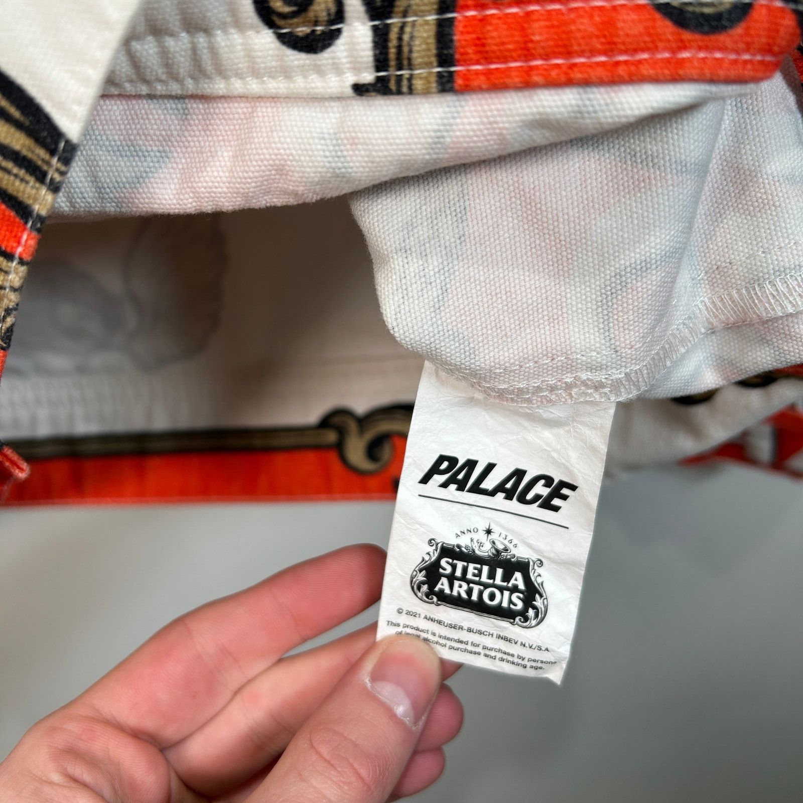 Palace × Stella McCartney Palace x Stella Artois All Over Logo Print Jean Jacket Size US L / EU 52-54 / 3 - 6 Thumbnail
