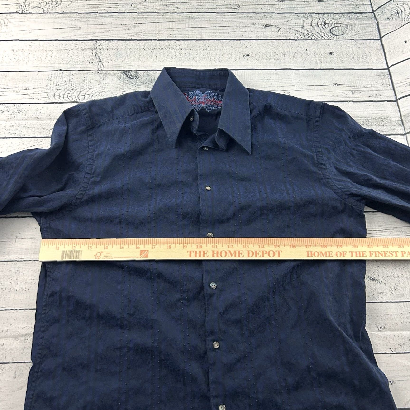 Robert Graham Robert Graham Blue Button-Up Shirt Long Sleeve Cuff Men Large Size US L / EU 52-54 / 3 - 5 Thumbnail