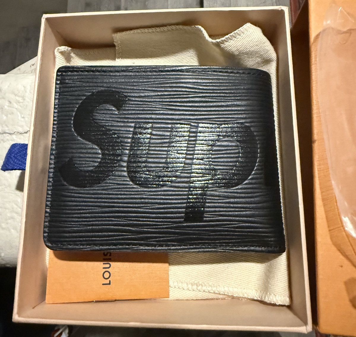 Louis Vuitton × Supreme Louis Vuitton x Supreme Bi Fold wallet Black Size ONE SIZE - 4 Thumbnail