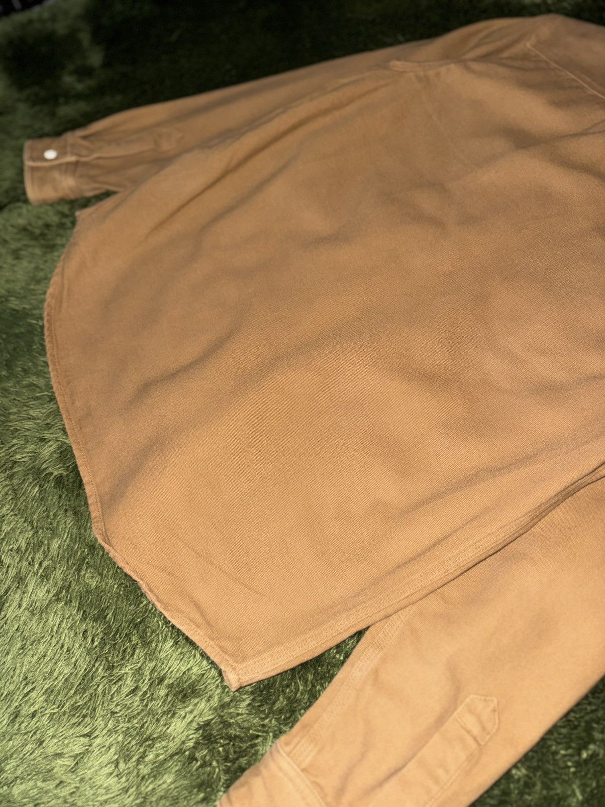 Carhartt Wip [M] Carhartt WIP TONY Canvas Work Shirt Tan Brown Size US M / EU 48-50 / 2 - 10 Thumbnail
