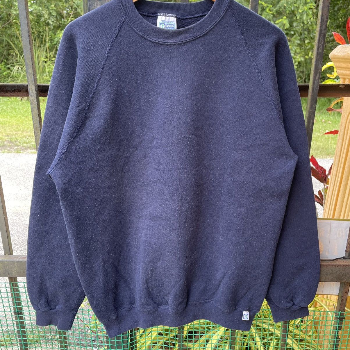 Vintage 🔥Vintage 90s Plain Minimalist Raglan Sweatshirts Size US M / EU 48-50 / 2 - 5 Thumbnail