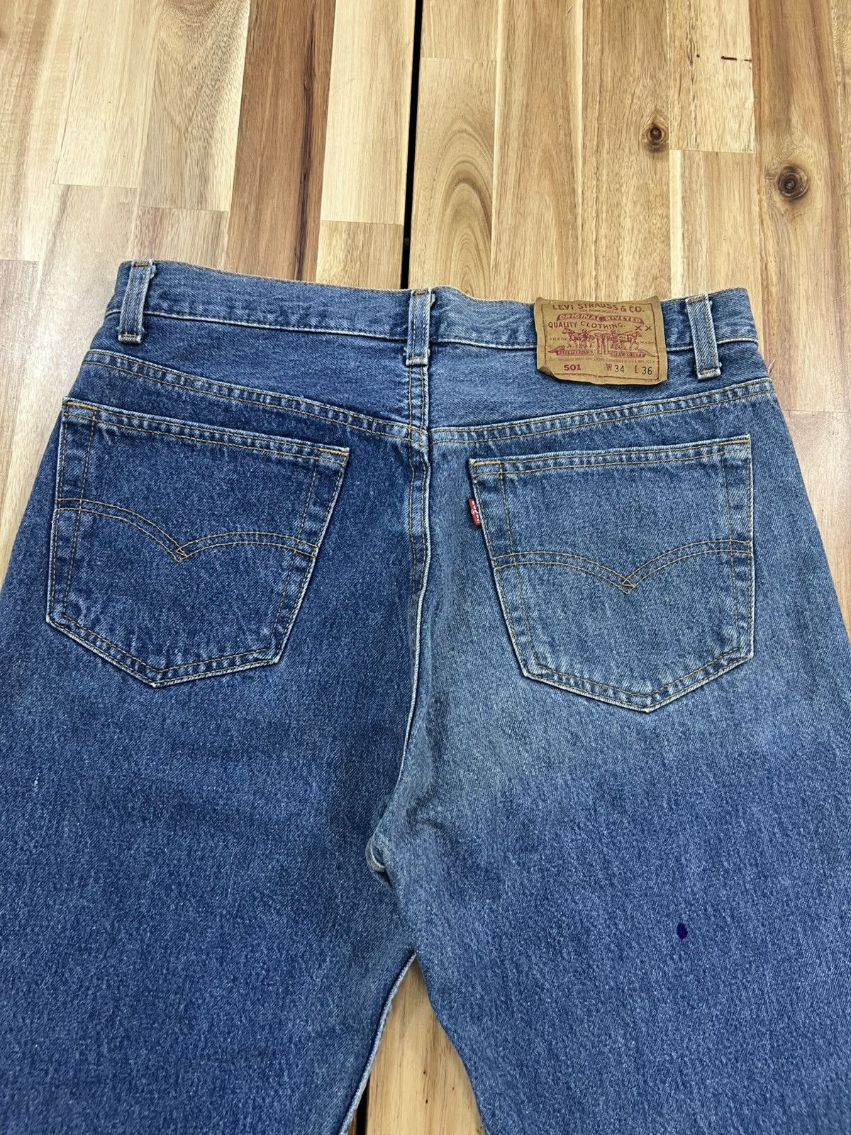Levi's Vintage 90’s Levis 501 Small e Non Selvedge Denim Jeans Size US 32 / EU 48 - 11 Thumbnail