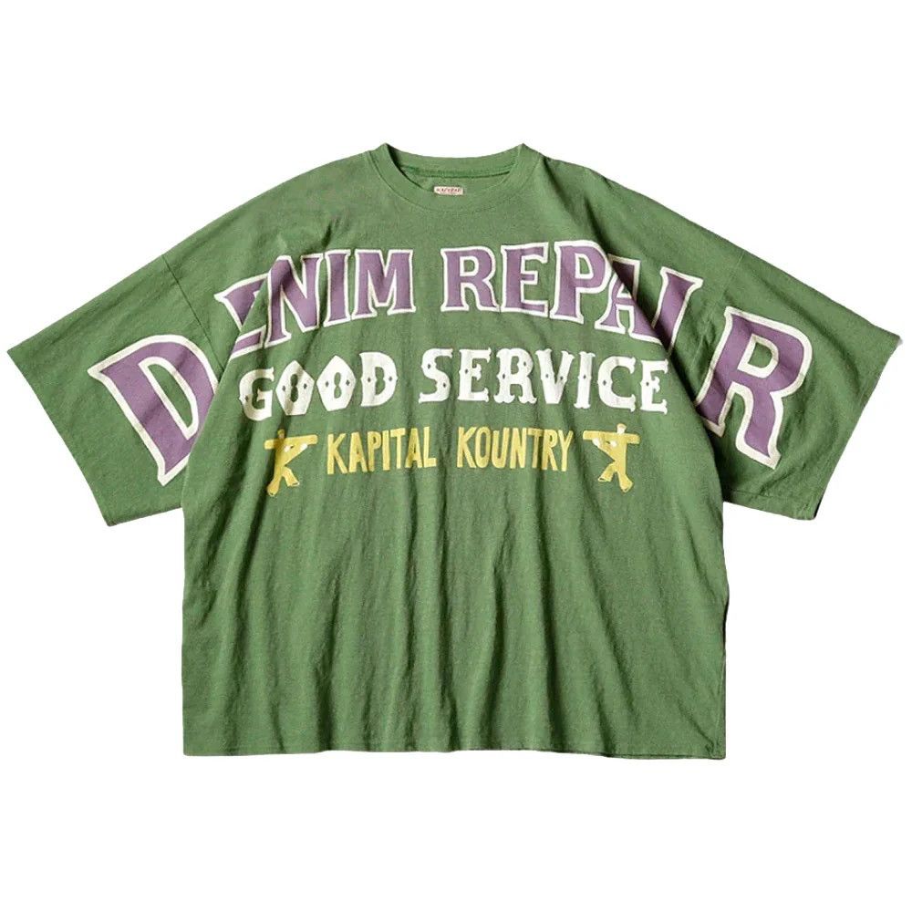 Kapital Kapital Kountry Denim Repair Good Service T Shirt Size US XL / EU 56 / 4 - 3 Thumbnail
