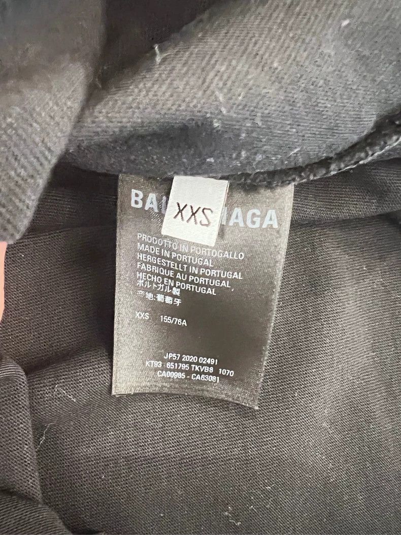 Balenciaga Balenciaga Big Damage Ripped Short Sleeve Black Size US XXS / EU 40 - 4 Thumbnail