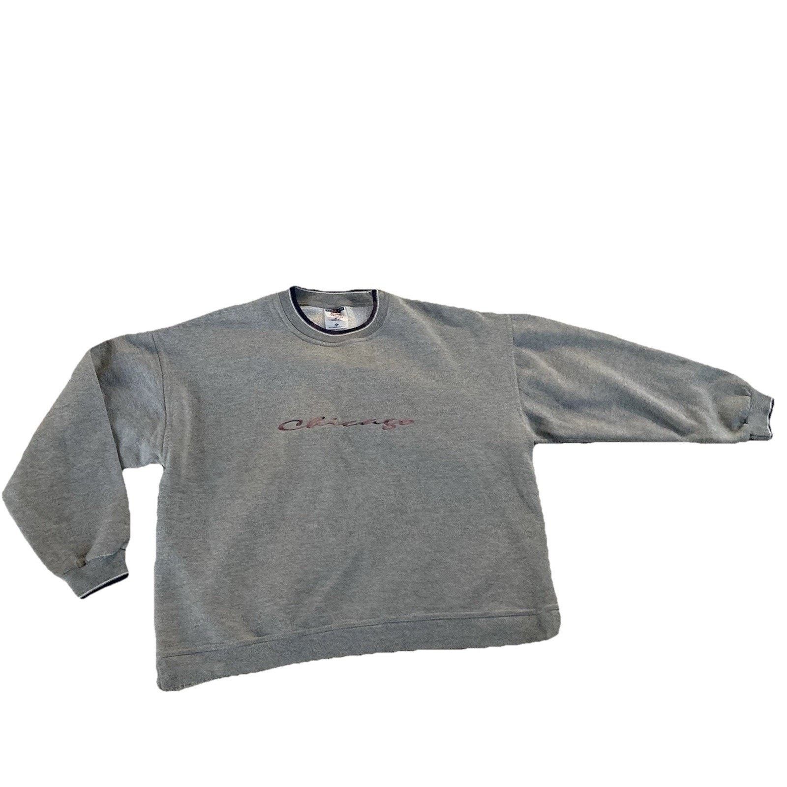 Jerzees Vintage Jerzees Super Sweats Embroidered Chicago Sweatshirt Size US XL / EU 56 / 4 - 12 Thumbnail