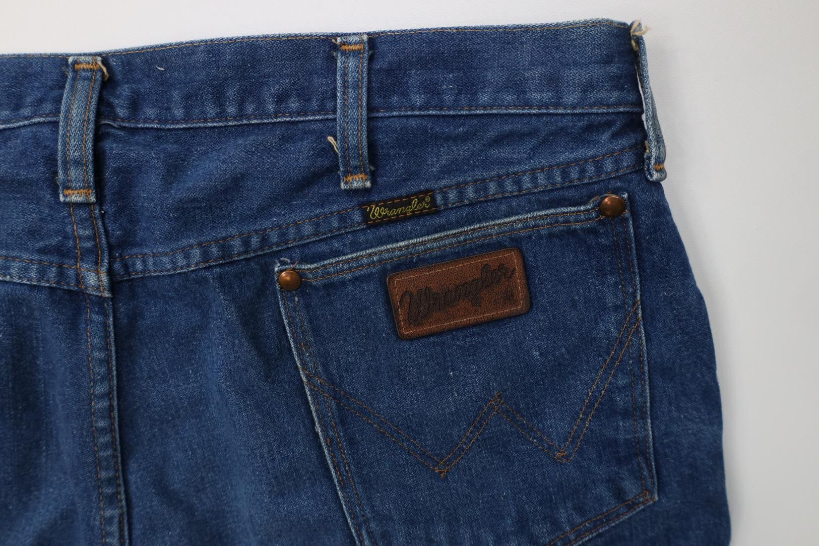 Wrangler Vintage 70s 80s Wrangler Flared Bootcut Denim Jeans USA Size US 38 / EU 54 - 16 Thumbnail
