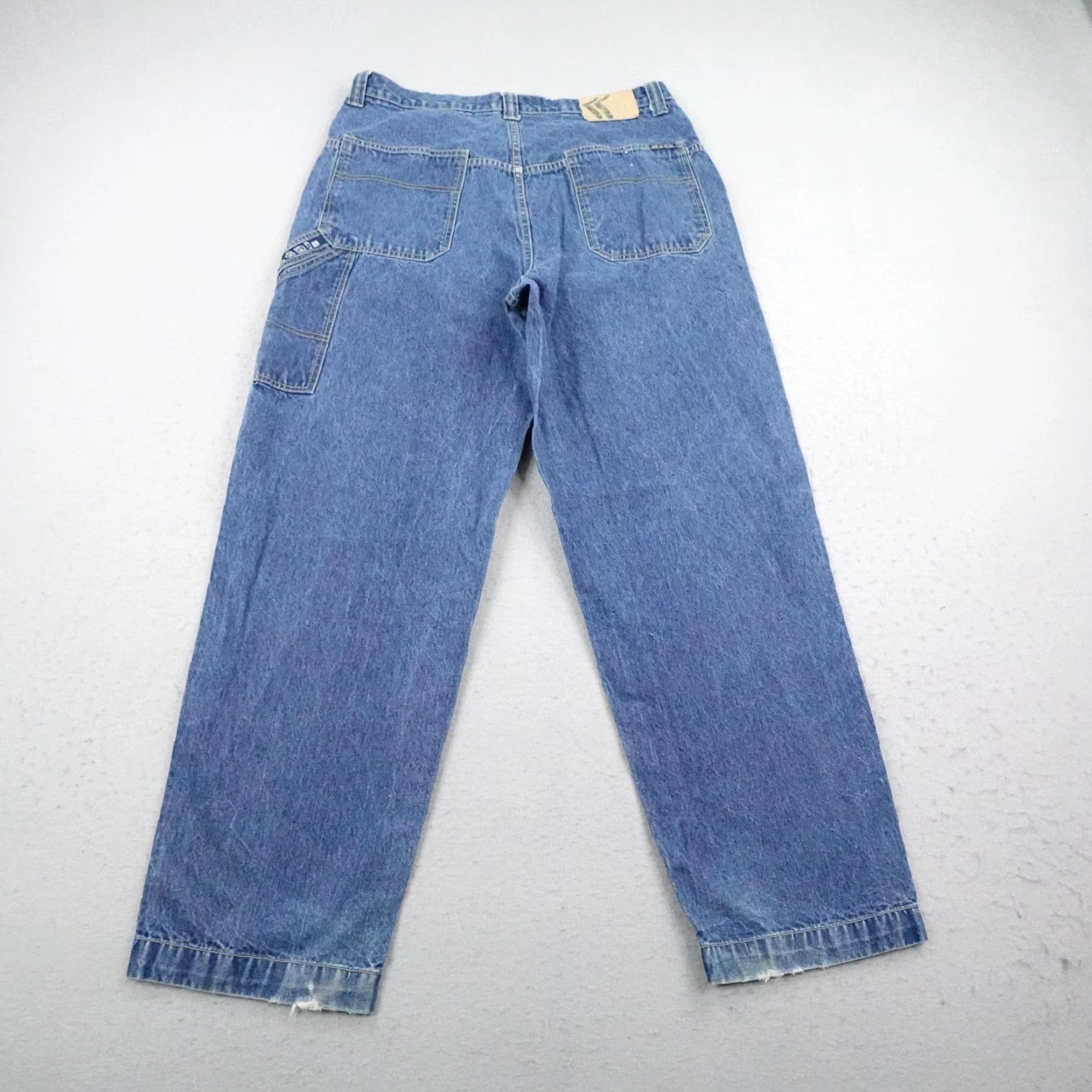 Karl Kani VINTAGE Karl Kani Jeans Mens 36x34 Blue Denim Baggy Hip Hop Carpenter 90s Y2K Size US 36 / EU 52 - 6 Thumbnail
