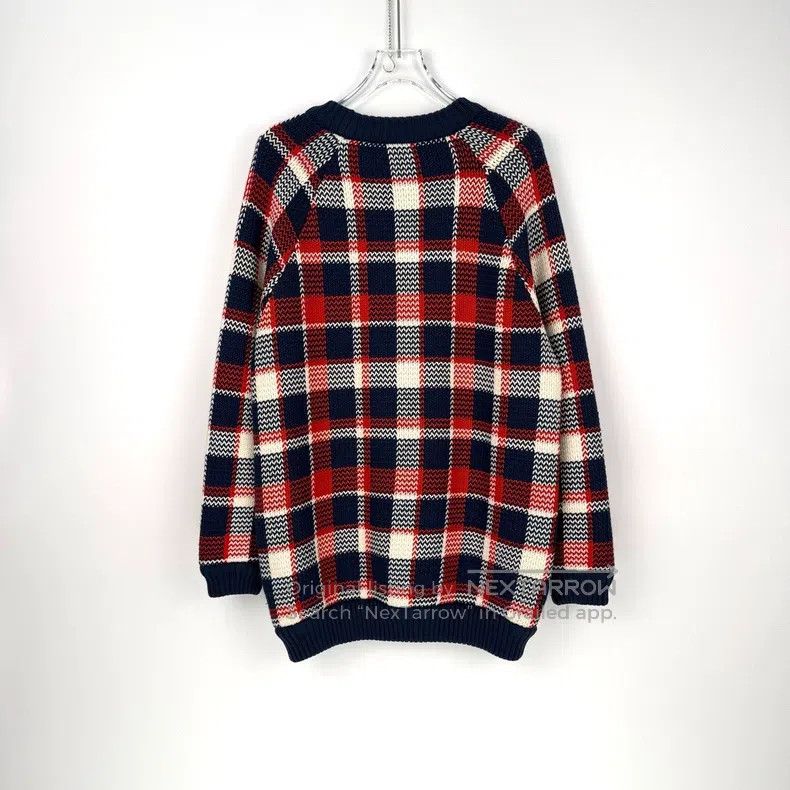 Louis Vuitton Louis Vuitton Red, white and blue plaid leather label wool Size US M / EU 48-50 / 2 - 4 Thumbnail