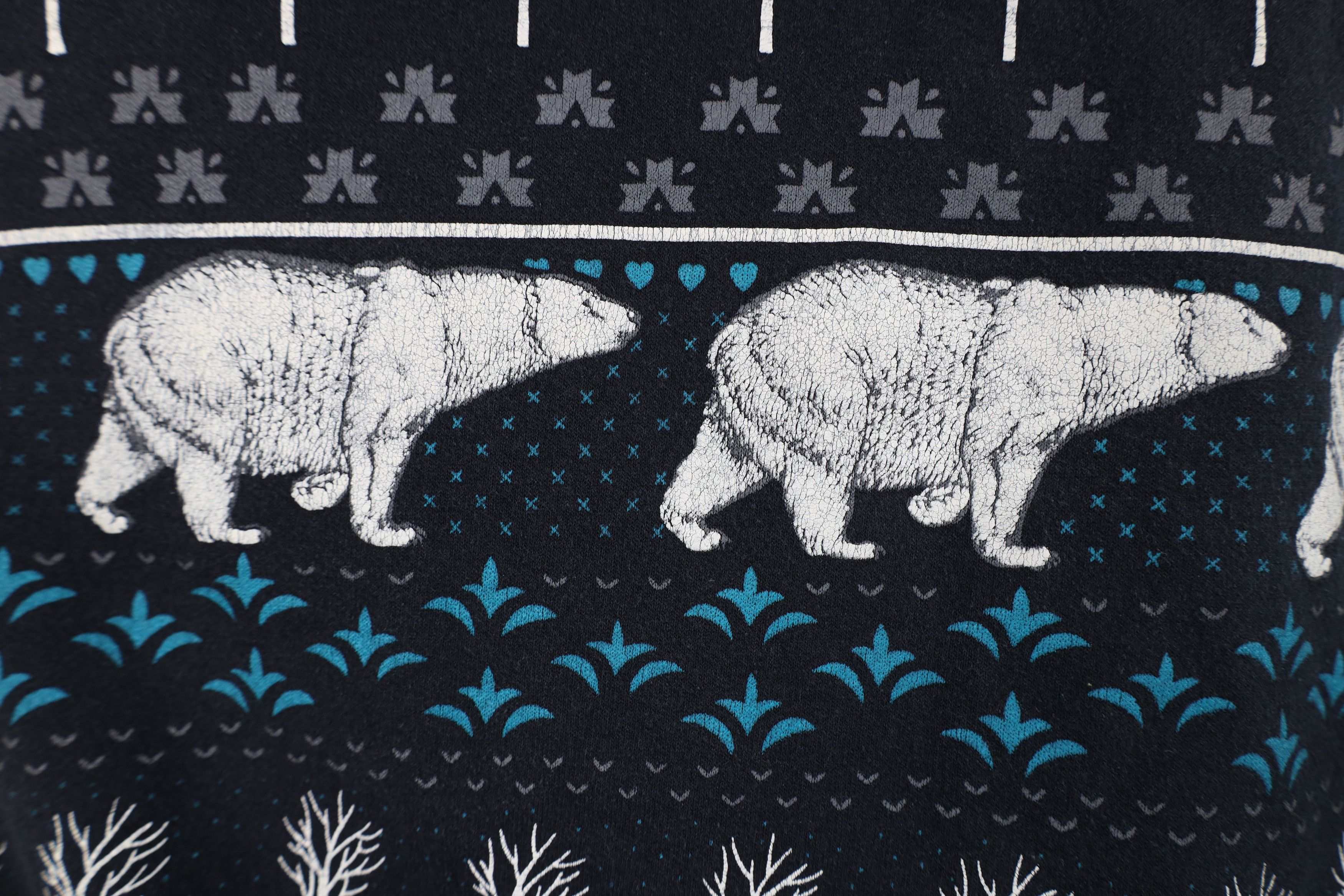 Vintage Vintage 90s Streetwear Polar Bear All Over Print Sweatshirt Size XL / US 12-14 / IT 48-50 - 9 Thumbnail