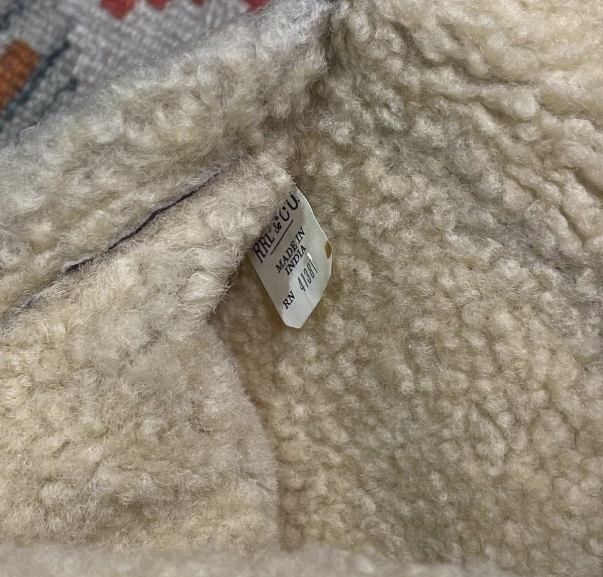 RRL Ralph Lauren RRL Ralph Lauren Double RL Shearling B3 Clutch Bag K22 Size ONE SIZE - 7 Thumbnail