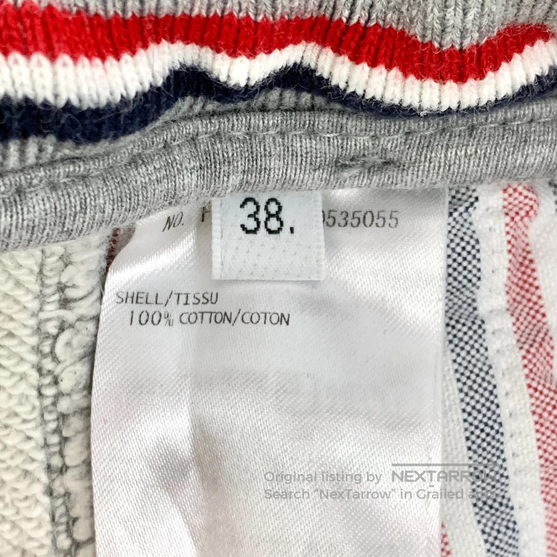 Thom Browne Thom Browne size M Gray classic four-stripe cotton drawstr Size US 38 / EU 54 - 8 Thumbnail