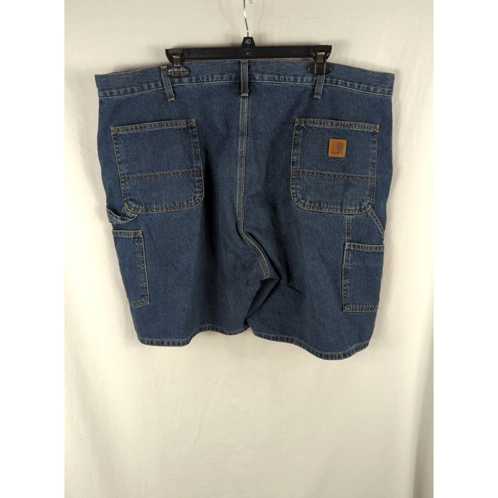 Carhartt Carhartt Denim Carpenter Shorts Blue 44 Denim Workwear Utility Belt Loops Zip Size US 44 / EU 60 - 7 Thumbnail