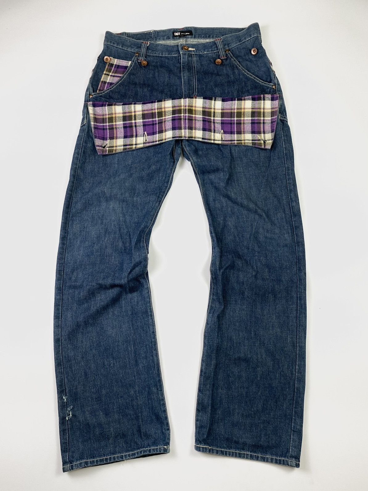 Beauty Beast × Hysteric Glamour × Japanese Brand Japanese cncv attempt double layers jeans pant Size US 33 - 2 Thumbnail