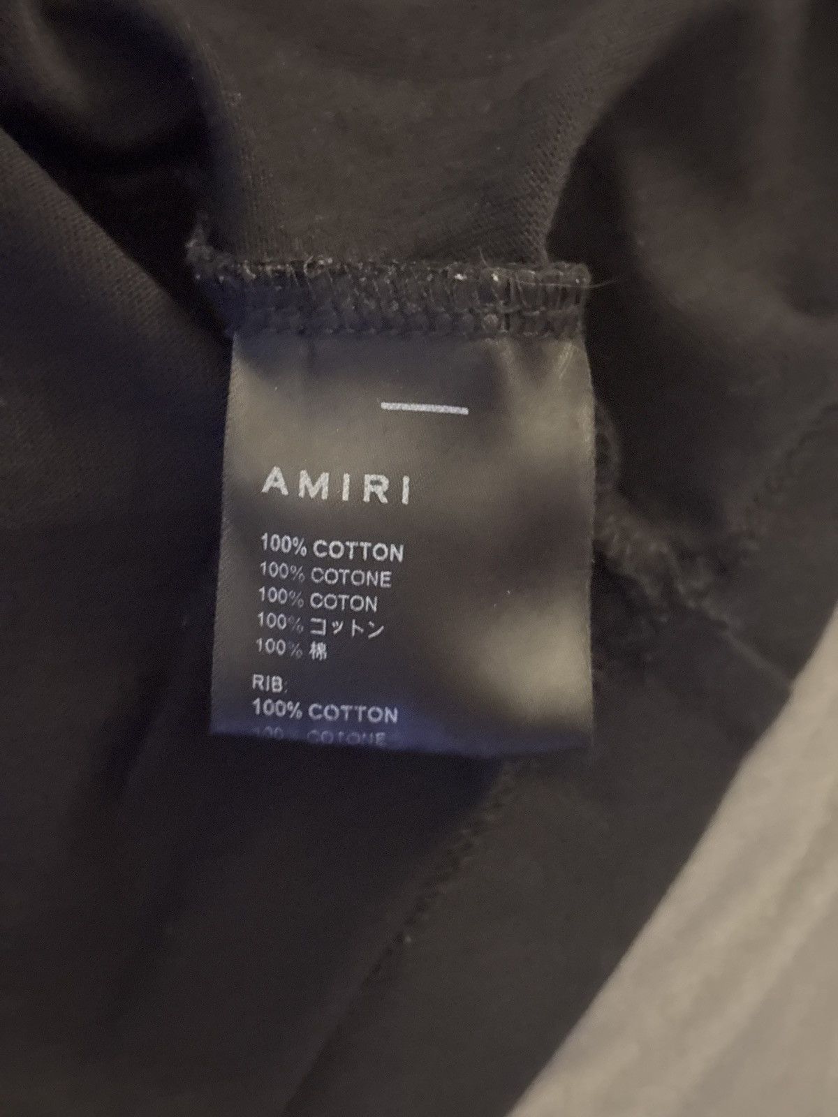 Amiri Amiri AM Watercolor Bar Tee ‘Black’ Size US M / EU 48-50 / 2 - 6 Thumbnail