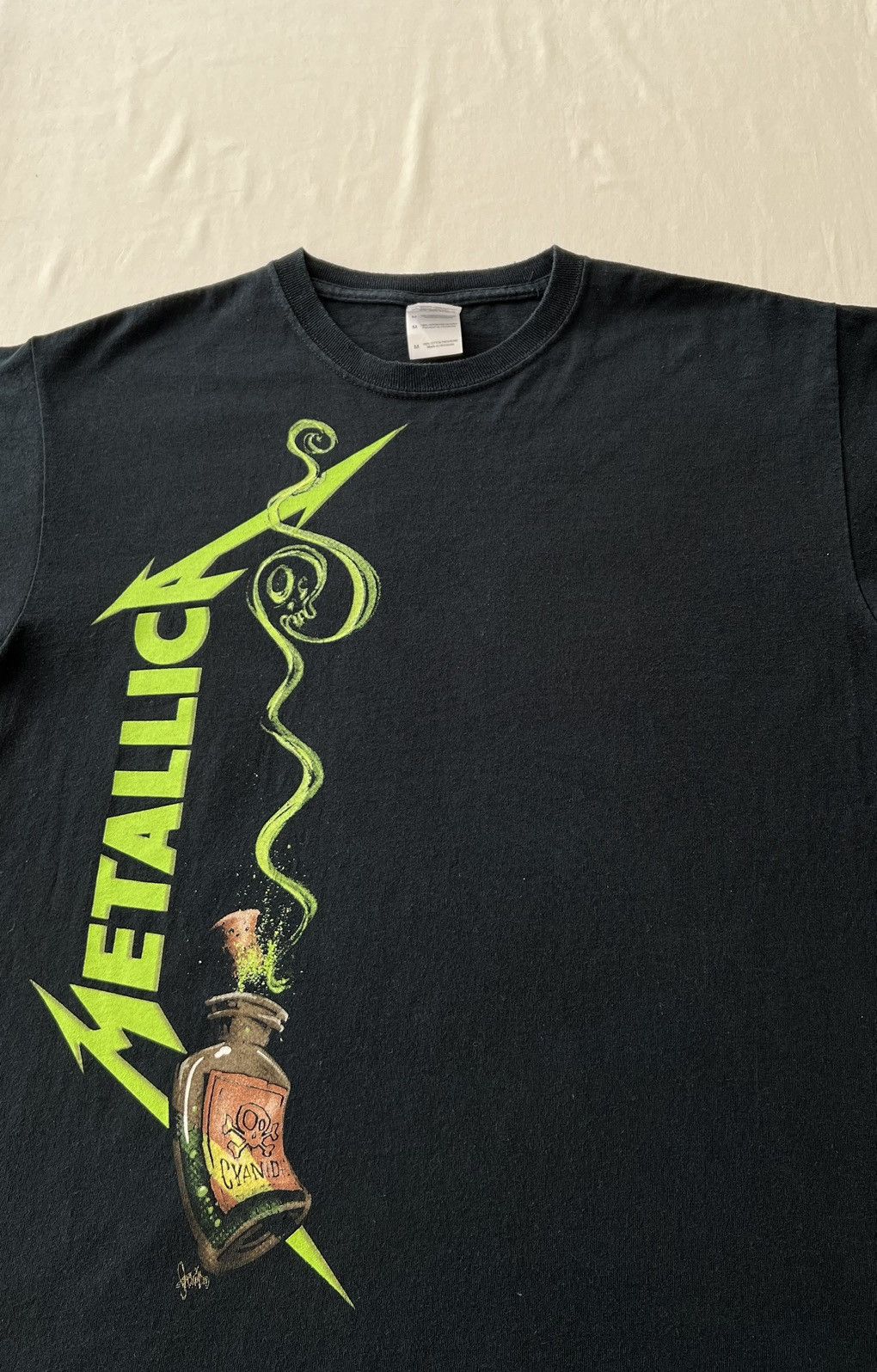 Band Tees Vintage 2000s Metallica Rock Band Black T-shirt Size US M / EU 48-50 / 2 - 3 Thumbnail