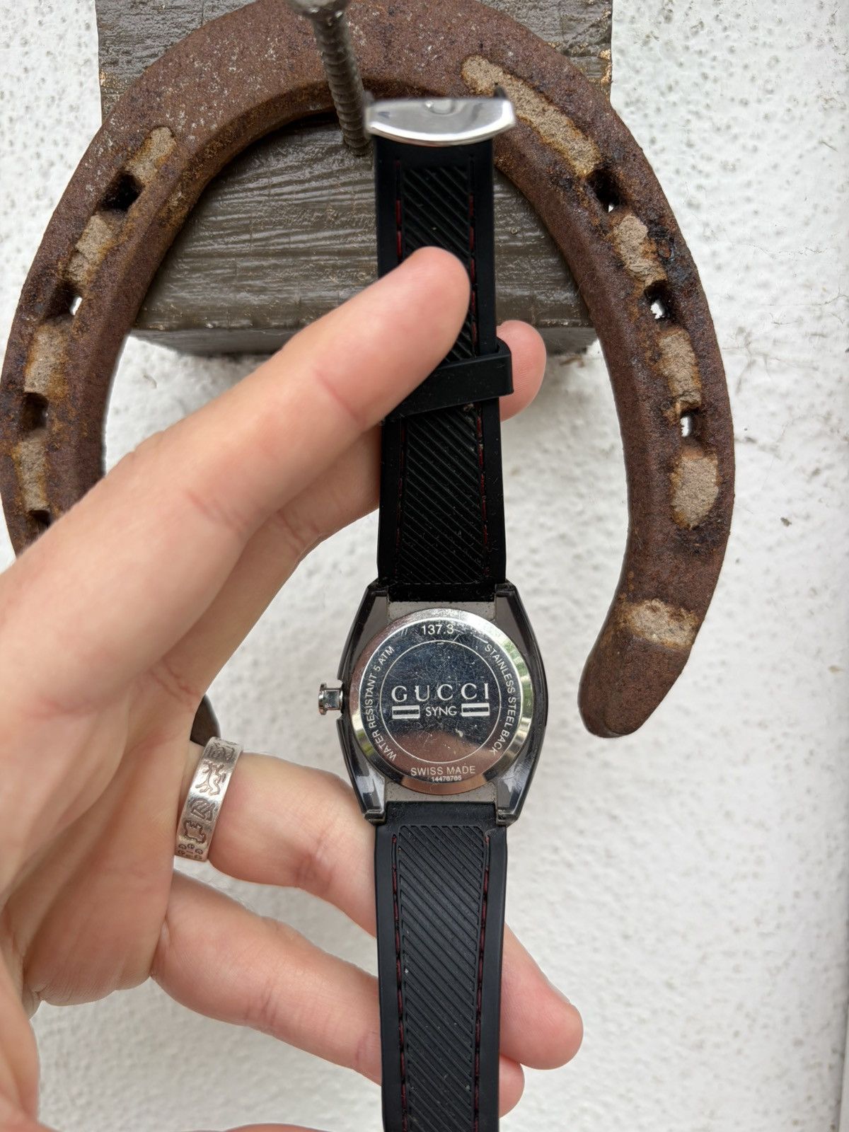 Gucci Authentic 36mm Gucci Sync Quartz Rubber Band Watch Size ONE SIZE - 2 Thumbnail