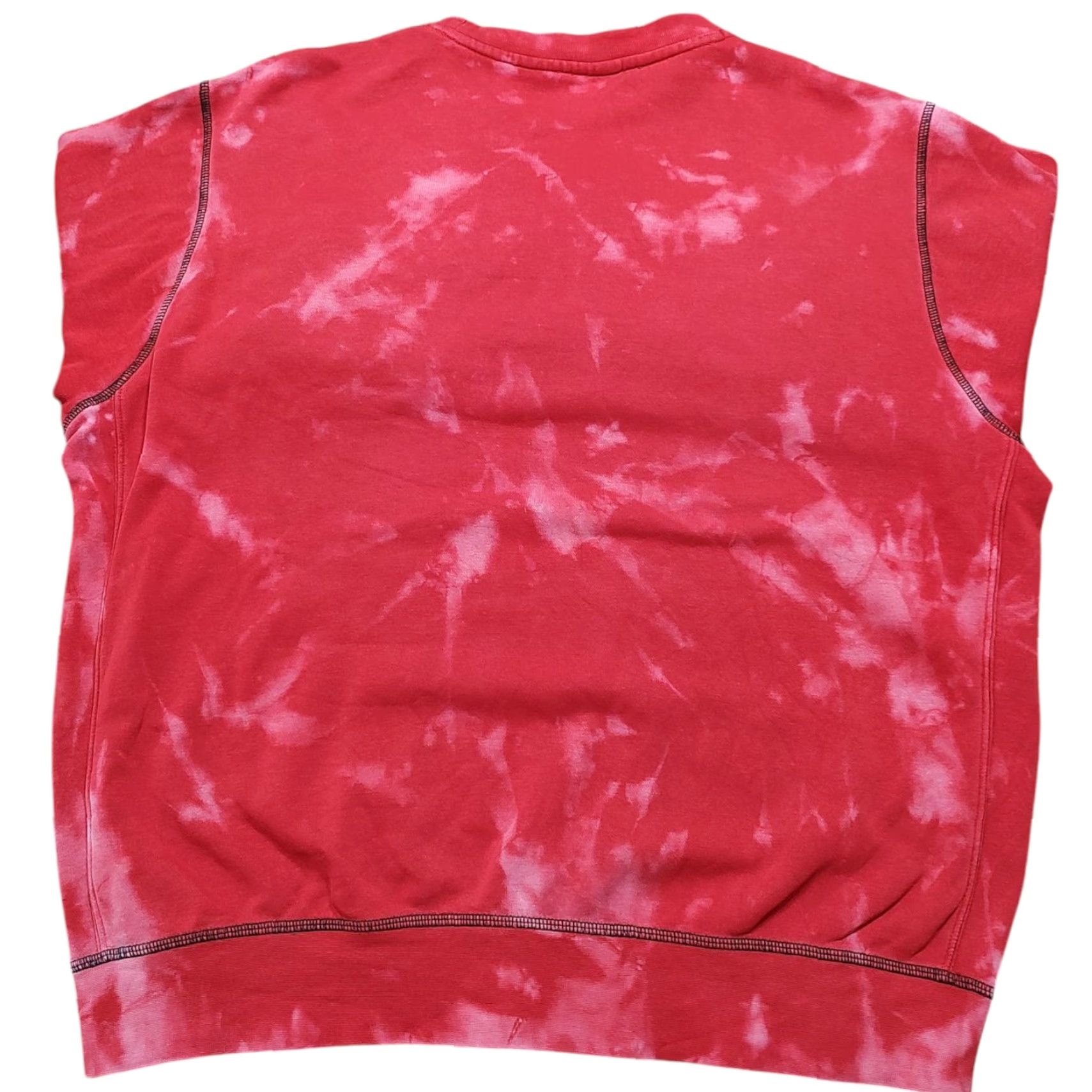 Nike VINTAGE Nike Mens L Lightweight Crewneck Sweatshirt Acid Wash Tie Dye Red Size US L / EU 52-54 / 3 - 3 Thumbnail