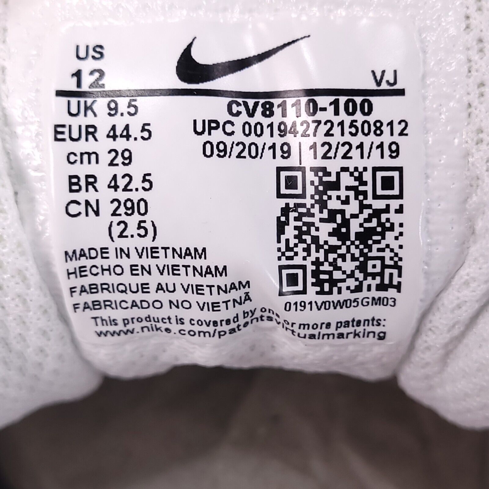 Nike Nike Air Max 90 Twist Shoe Womens Size 12 CV8110-100 White Size US 12 / IT 42 - 8 Thumbnail