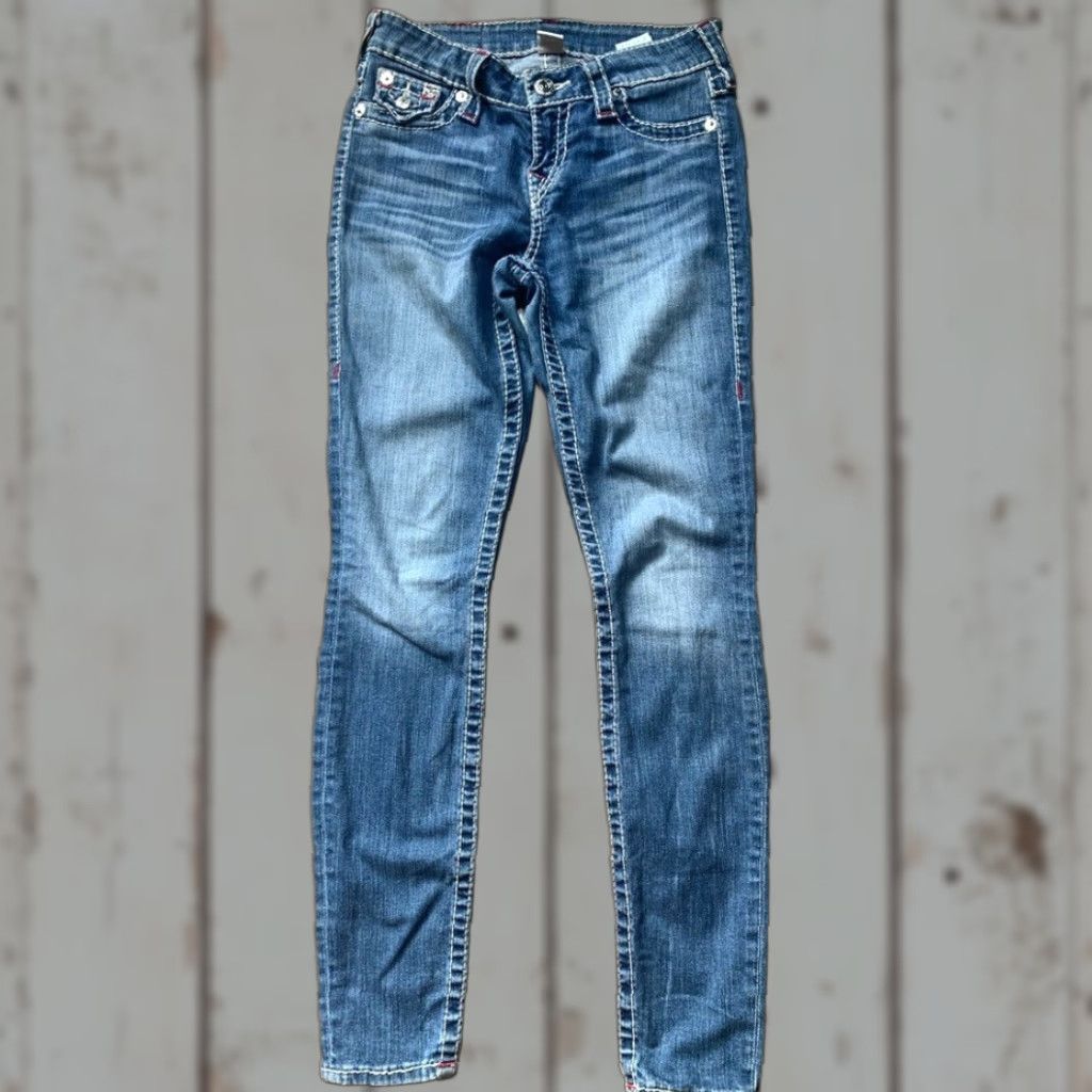 True Religion True Religion Jeans 25 Womens Blue Ankle Skinny Regular 25 True Religion Size 42" / US 20 - 1 Thumbnail