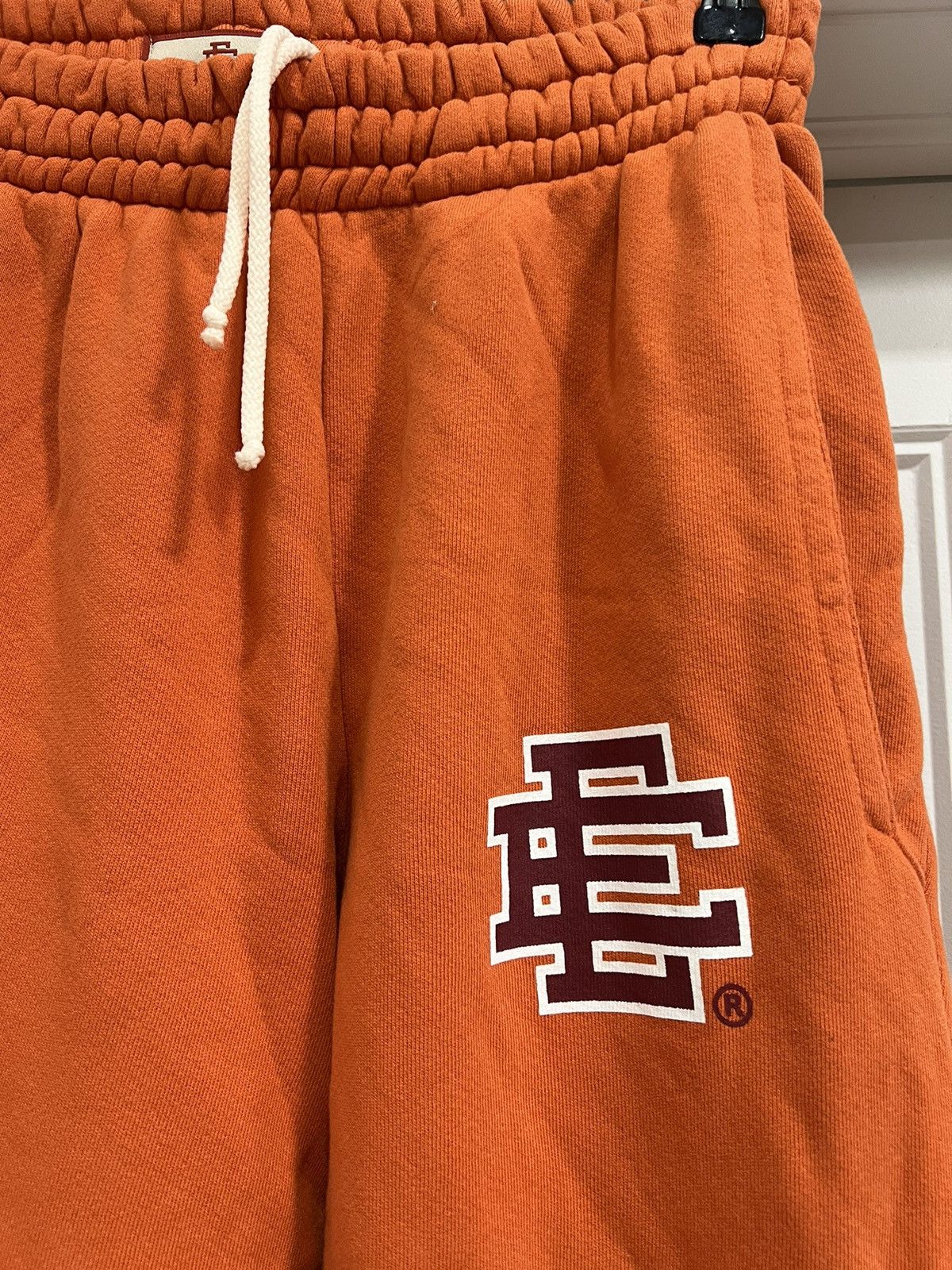 image of Eric Emanuel Ee Logo Orange Sweatpants, Men's (Size 30)