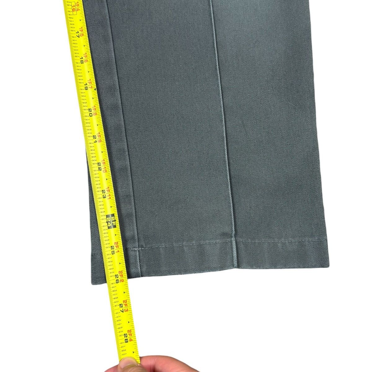 Dickies 2000s Dickies Faded Blue/Gray Pleated Straight Pants 31x26 Size US 31 - 8 Thumbnail