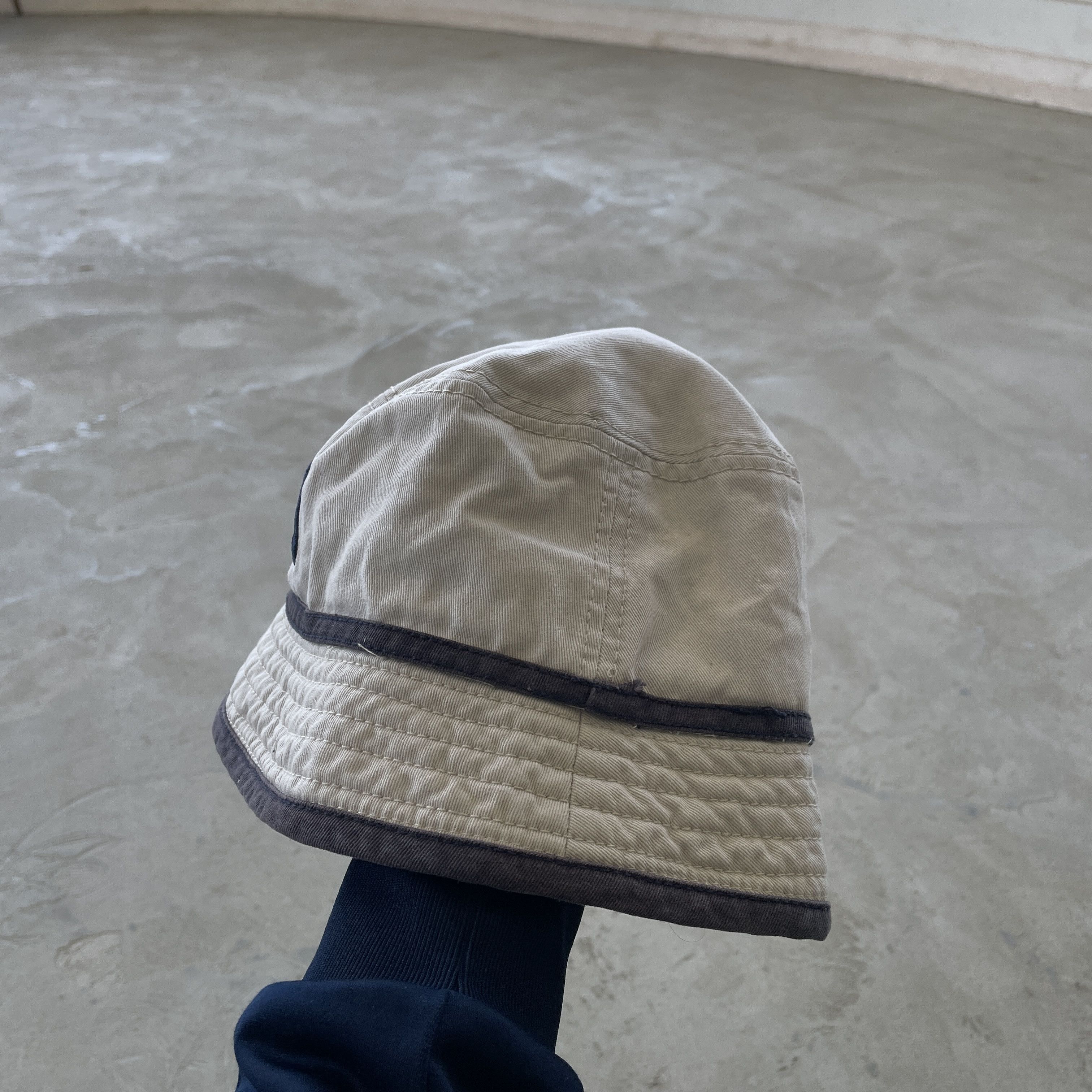 New York Yankees New Era MLB NY Yankees Beige Bucket Hat 58cm Vintage Sun Cap Size ONE SIZE - 2 Thumbnail