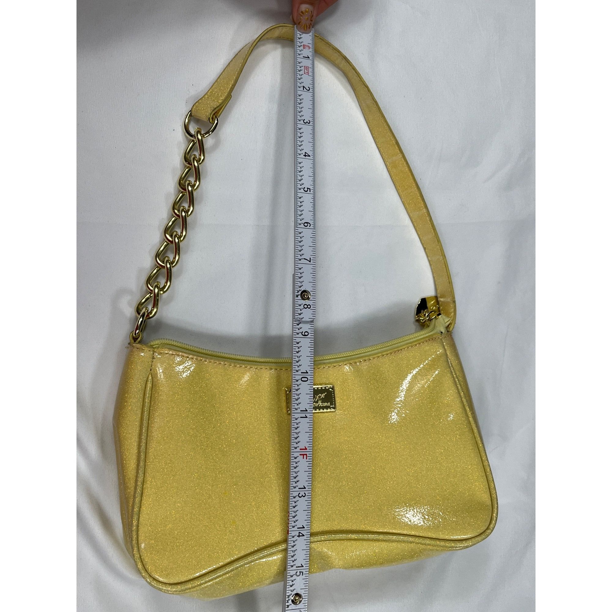 Betsey Johnson Luv Betsey by Betsey Johnson SKU 7885 Yellow Gold Glittery Size ONE SIZE - 13 Thumbnail