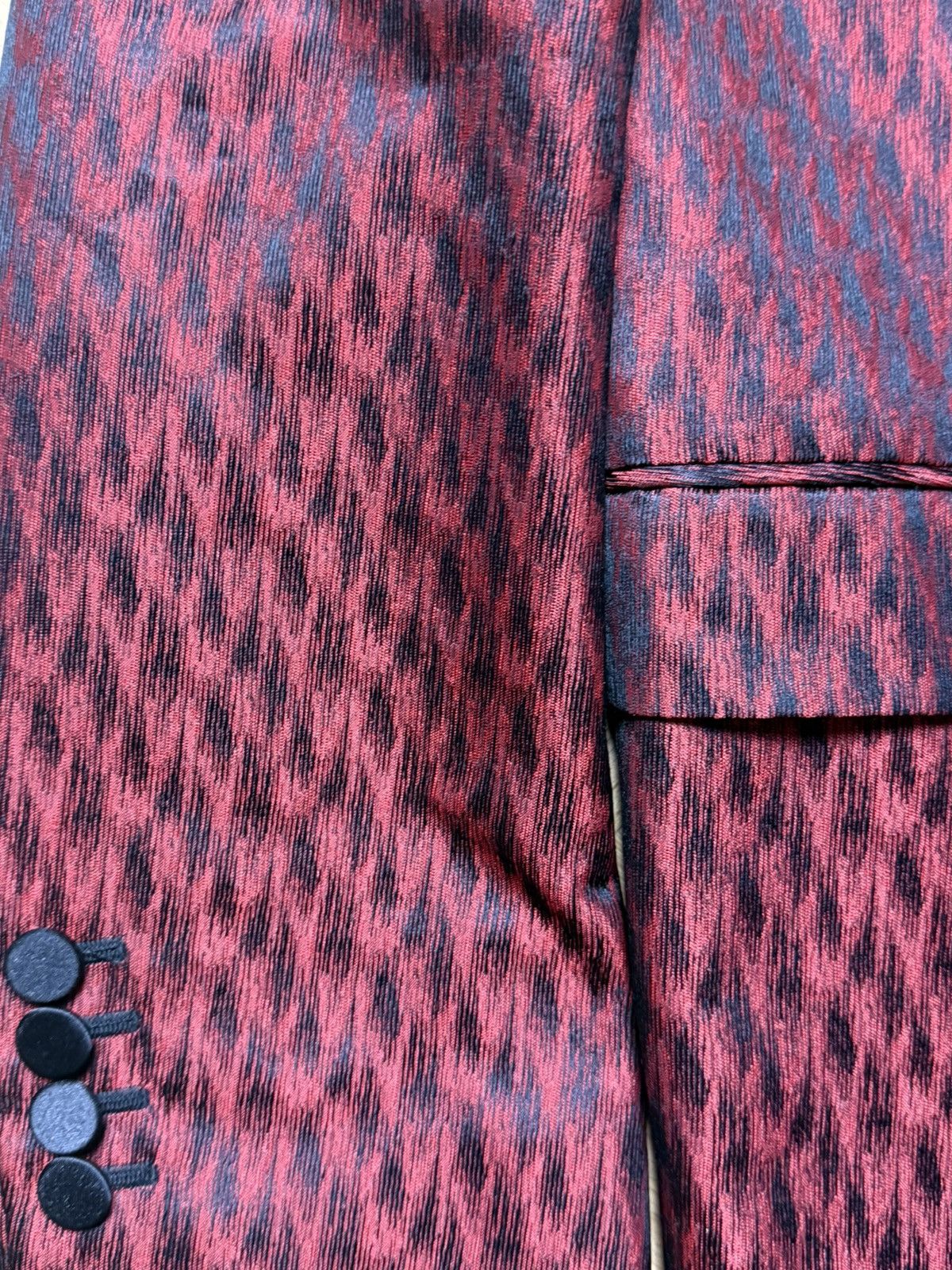 Saint Laurent Paris F/W13 Runway Red Babycat Blazer Sample by Hedi Slimane Size US M / EU 48-50 / 2 - 4 Thumbnail