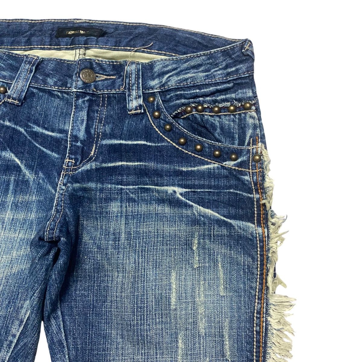 Tornado Mart Vintage Tornado Mart Spiral Cut Denim Flare Jeans Size 28" / US 6 / IT 42 - 5 Thumbnail