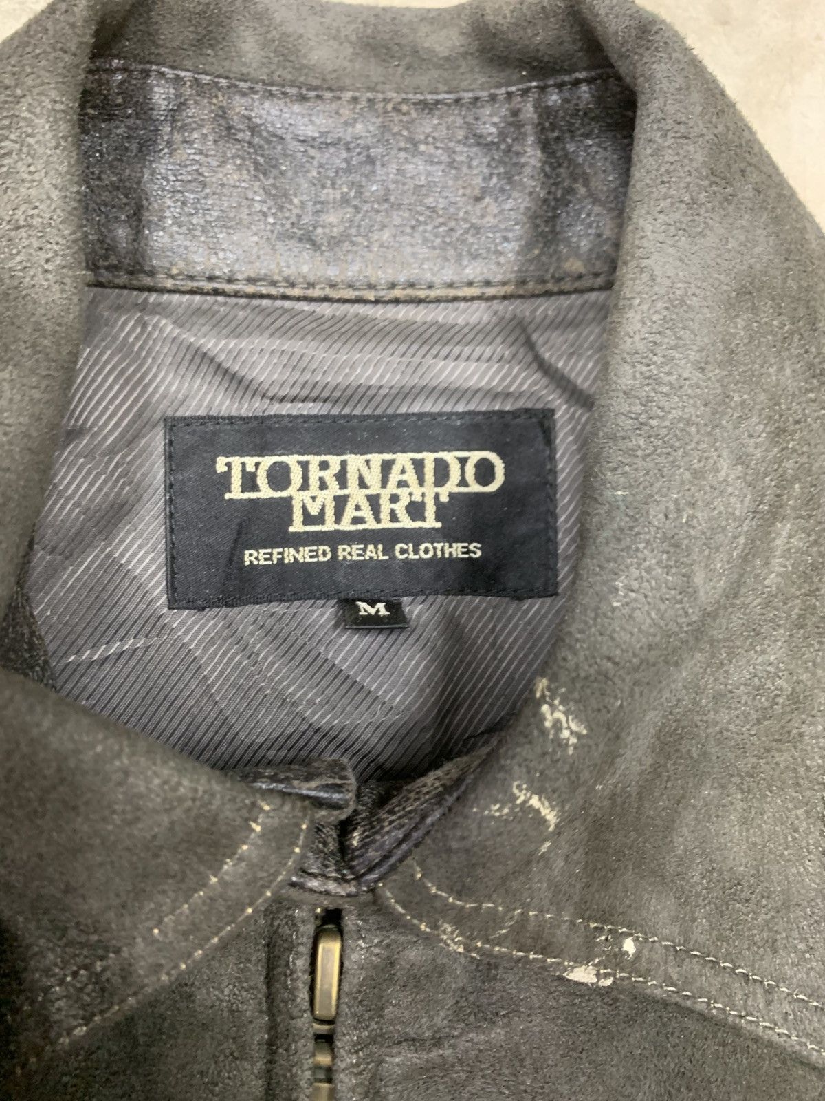 Tornado Mart Tornado Mart Suede Leather Punk Style Lace Up Jacket Size M / US 6-8 / IT 42-44 - 13 Thumbnail