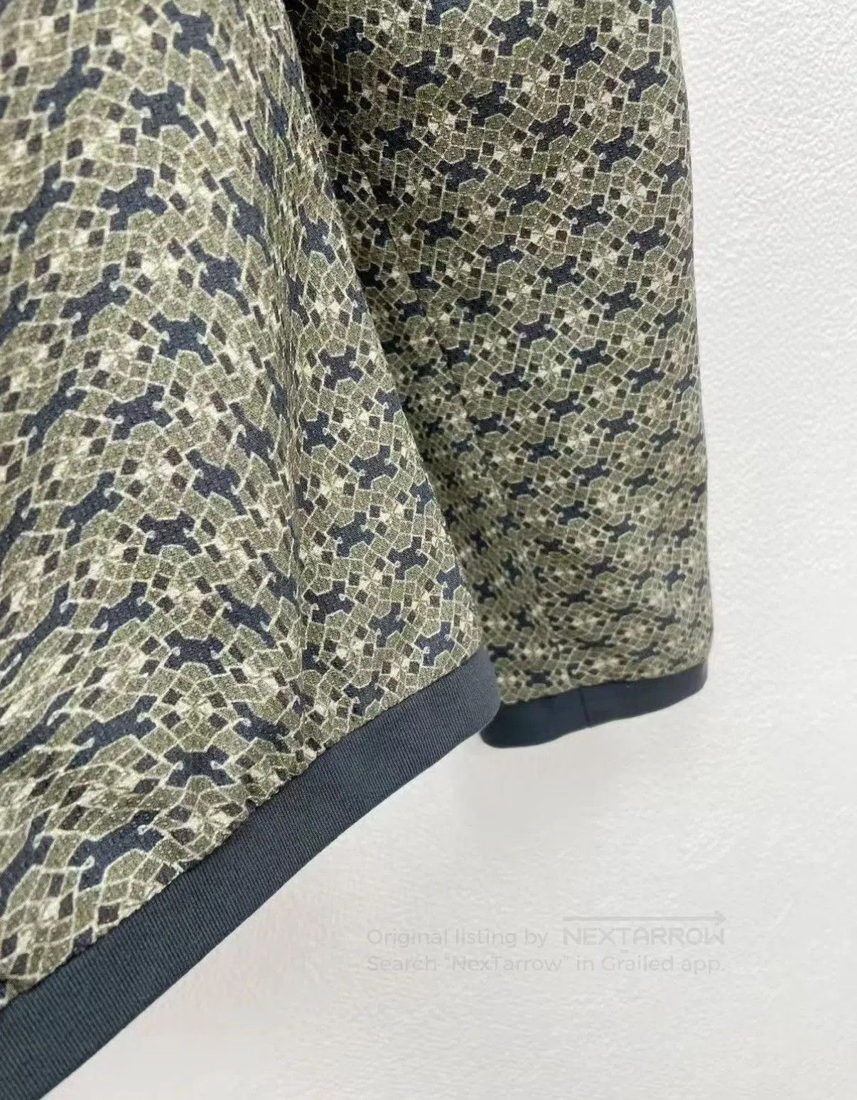 Dolce & Gabbana Green Patterned Bomber Jacket Size S. Size US S / EU 44-46 / 1 - 7 Thumbnail