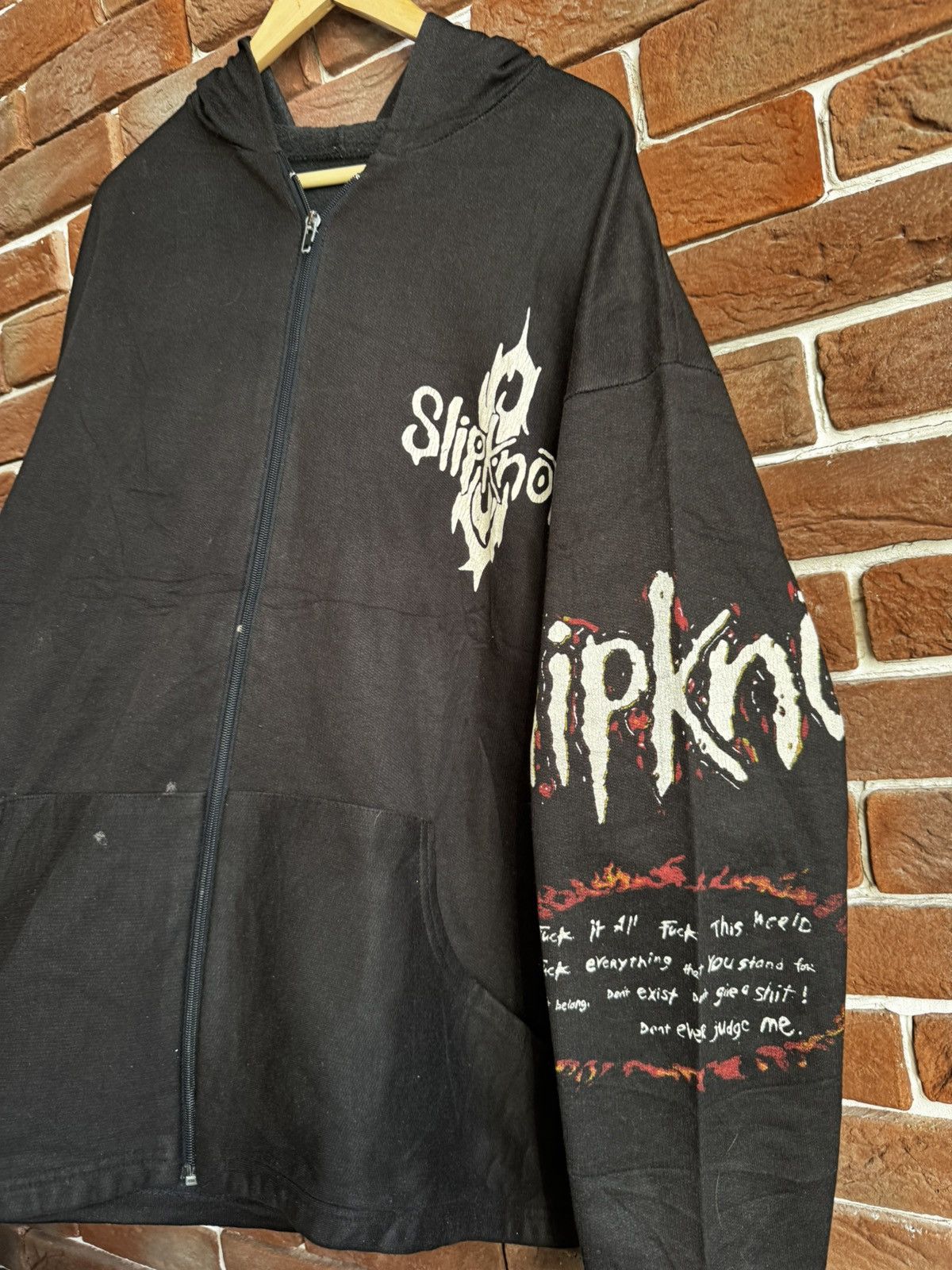 Band Tees Rare Vintage 90s Slipknot Numetal Band Tee Hoodie CLarge Size US XL / EU 56 / 4 - 7 Thumbnail