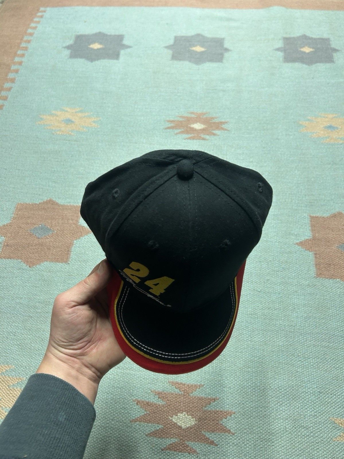 Vintage Vintage strapback hat Jeff Gordon nascar 24 racing black NOS Size ONE SIZE - 3 Thumbnail