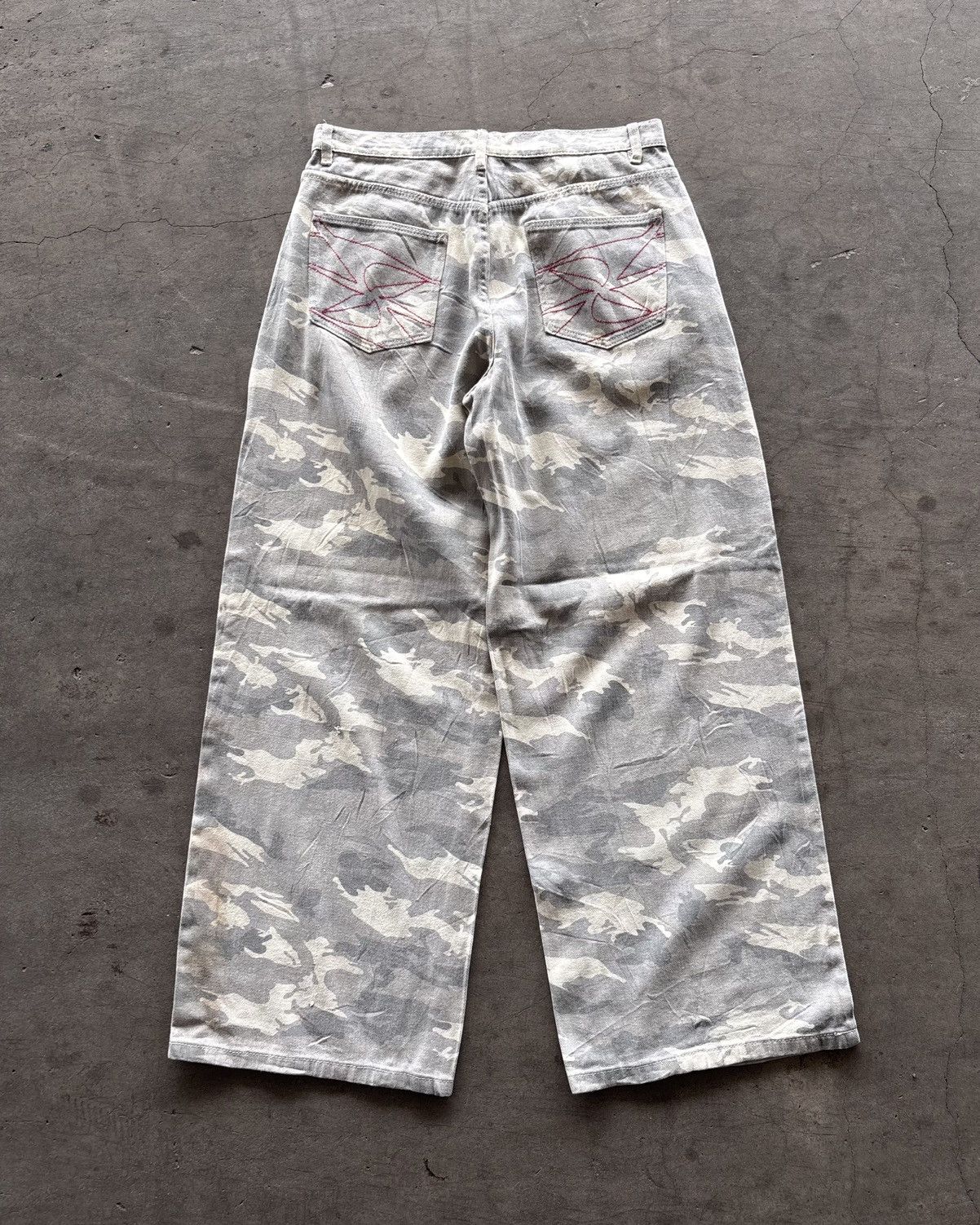 Tribal Streetwear GRKC Camo Tribal Super Baggy Jeans Size US 33 - 6 Thumbnail