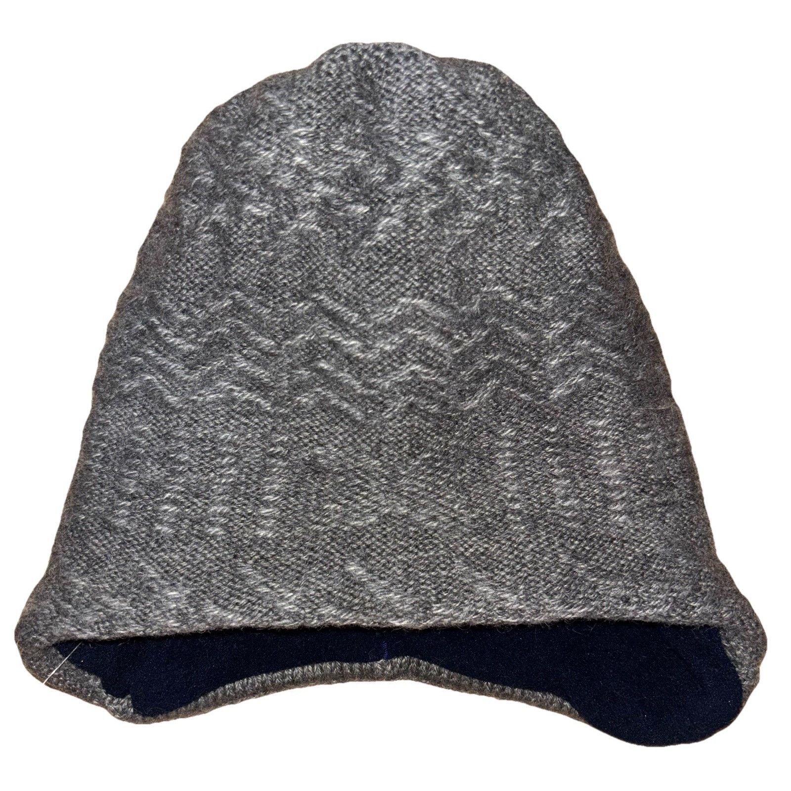 Patagonia Patagonia Beanie Hat Cap Gray & Navy Fleece Size Medium Size ONE SIZE - 1 Thumbnail